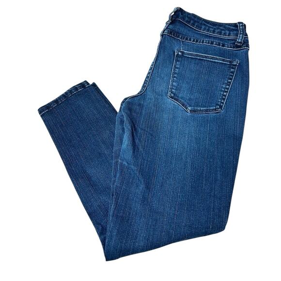 Harper Skinny Ankle Jeans Sz 27 Dark Blue Wash Stretch Midrise Comfort - Picture 4 of 7